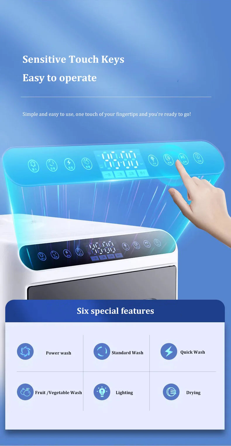 Portable Dishwasher Mini Countertop Dish Washer Machine Household Drawer Fully Automatic Kitchen Dishwasher Manufacturer