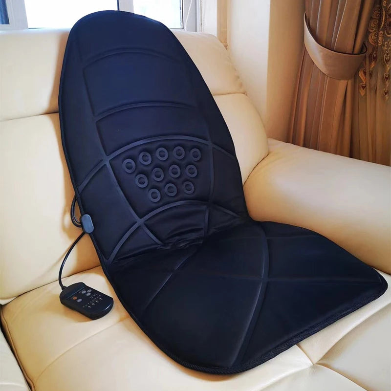 Car Home Office Lumbar  Massage Chair Cussion Machine Electric Heating Vibrating Neck massager Back Car mat Pain Relief  Pads
