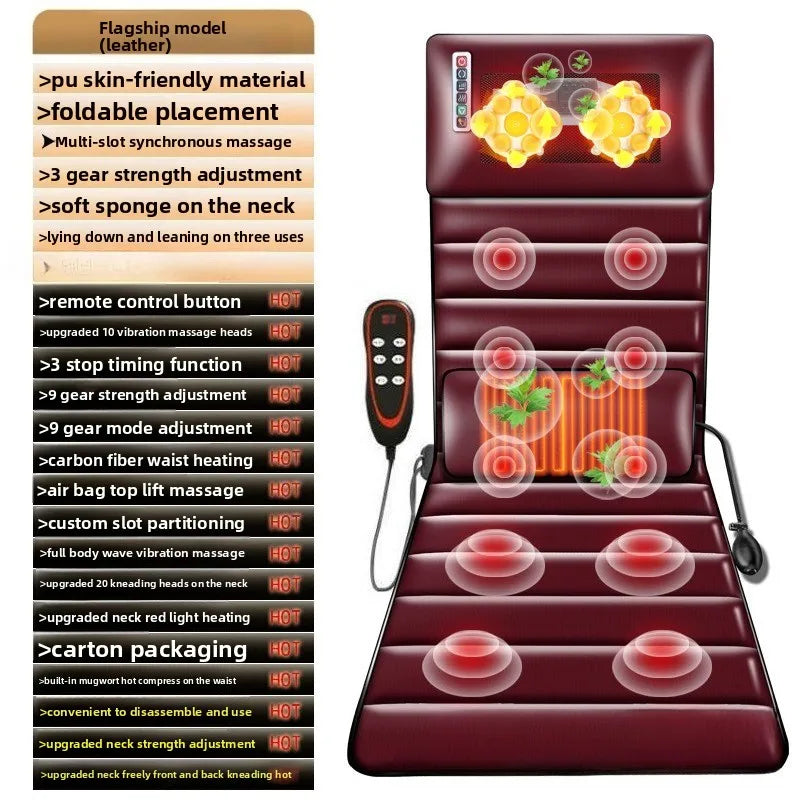 Multifunctional Full Body Home Massage Cushion Waist Back Electric Instrument Blanket Kneading Cushion Electric Chair