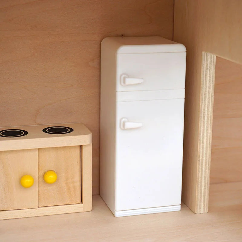 Mini Refrigerators Cabinets Furniture Cottage Dollhouse Kitchen Dining Room Housewares Toys Ornaments Home Decor Simulation