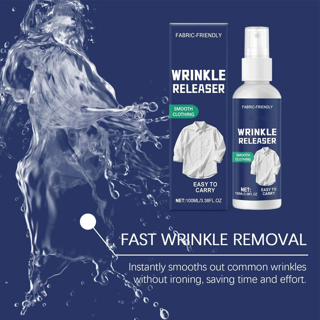 Ironing Spray For Clothes 100ml Anti Static Wrinkle Remover Easy Iron Aid Travel Size Bottle Dorm Room Home Vacation Fabric Care