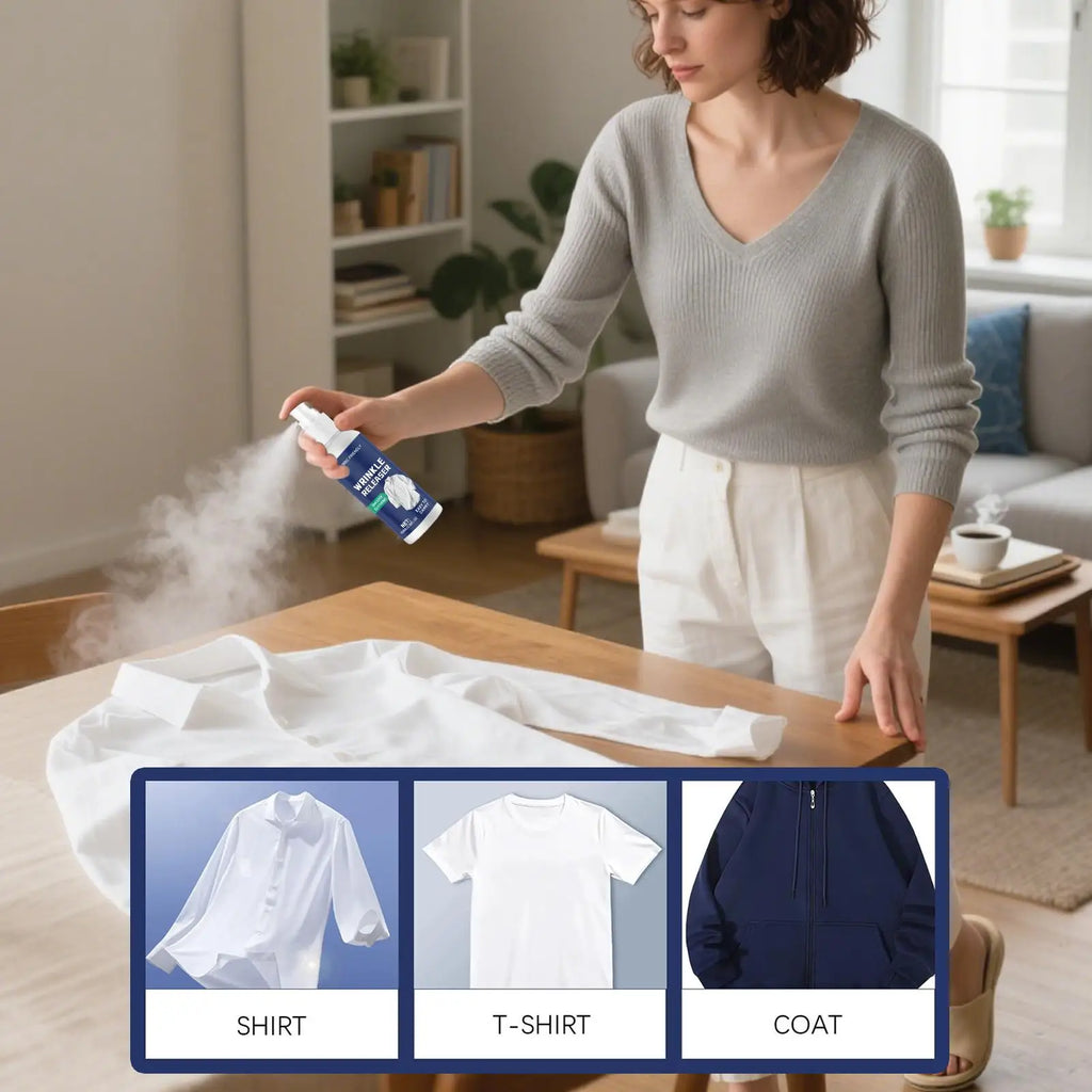 Ironing Spray For Clothes 100ml Anti Static Wrinkle Remover Easy Iron Aid Travel Size Bottle Dorm Room Home Vacation Fabric Care