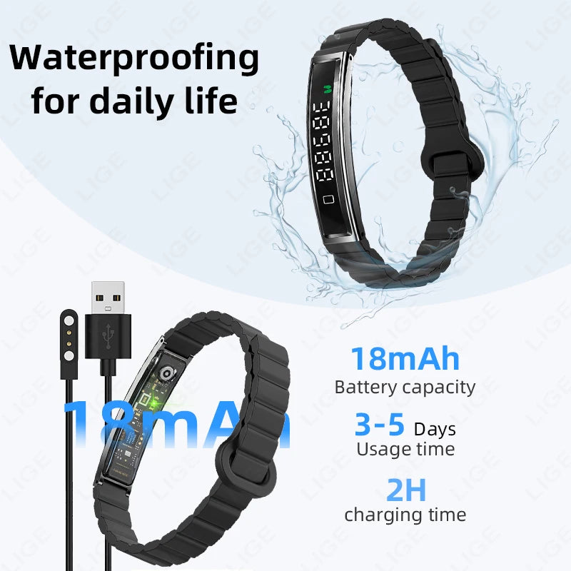 New Sport Fitness Tracker Smart Bracelet Heart Rate Blood Oxygen Monitor Pedometer Call Reminder Smartwatch Band for Men Women