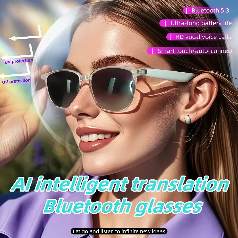 GS03 Upgrade Smart Glasses With Camera Video Recording AI Photo Recognition Bluetooth Call Translation Voice Assistant Glasses