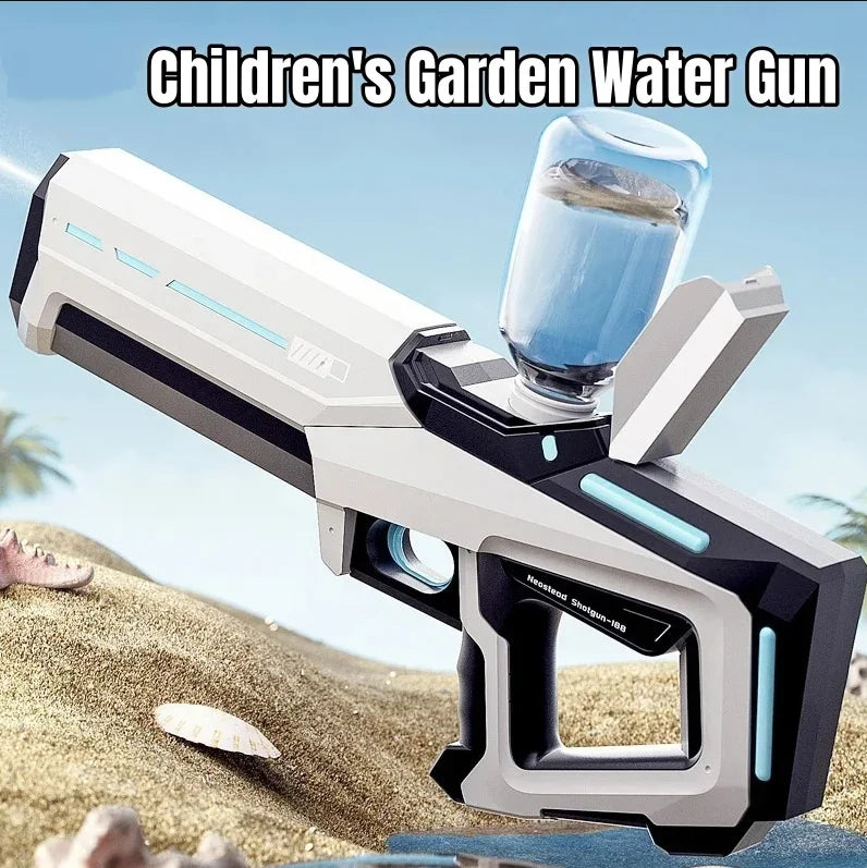 Summer Electric Water Gun for Adults & Kids High Pressure Garden Automatic Pulse Splashing Toy Viral IPX7 Water Blaster