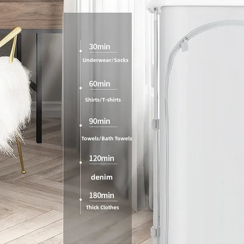 Fold Dry MachineSmall Latest Clothes Wrinkle Removal Air Iron Fast Drying Mini Automatic Ironing Portable Clothes Dryer