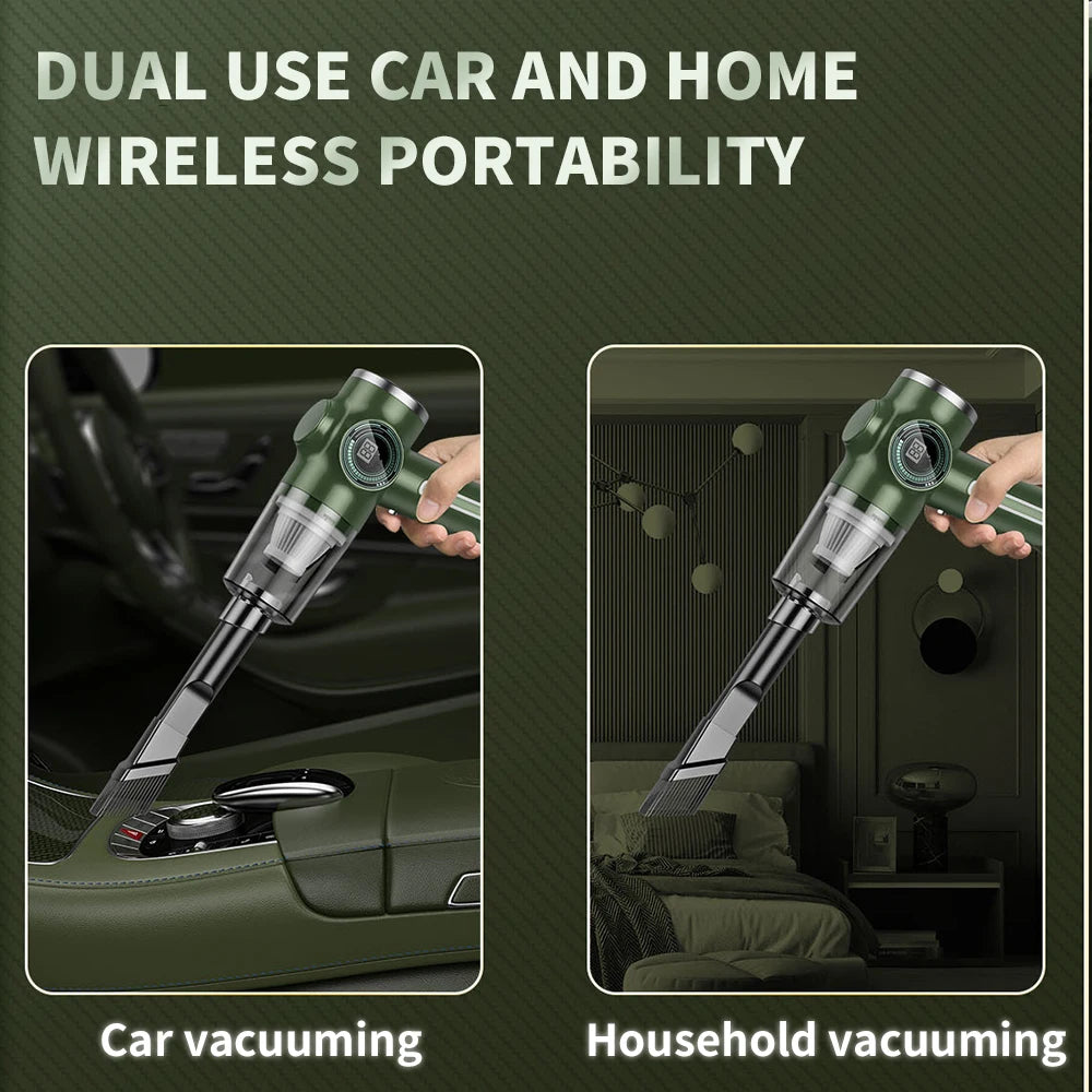 Car Cordless Vacuum Cleaner Portable Large Suction Household Cleaning Equipment Handheld Dust Collector Small Mini Dust Blower