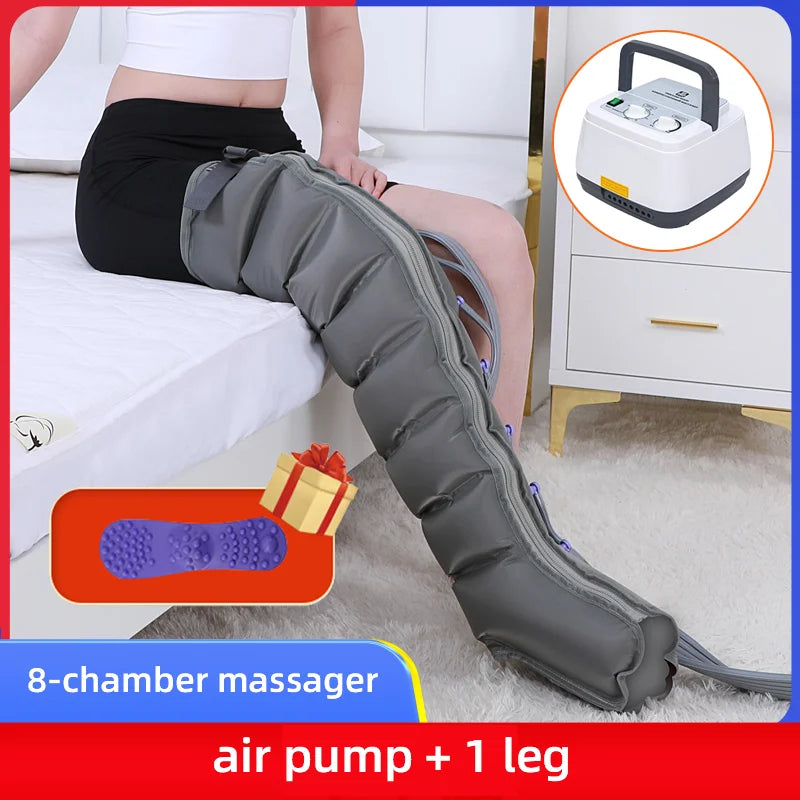 Electric 8-chamber Air Compress Massager Lymphatic Drainage Leg Massage Device Promote Blood Circulation Full Body Massager