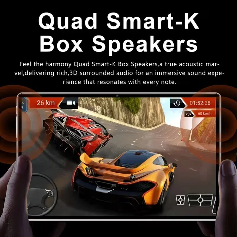 Portable Android 15 Tablet 8GB+256GB, 4000mAh Long Battery, HD Camera for Remote Work & Study