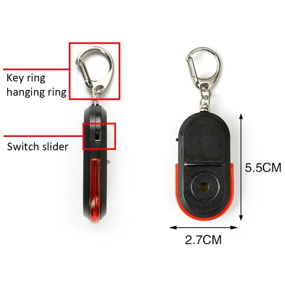 Anti-Lost Alarm Key Finder Locator Tracker Keychain Whistle Sound Smart Flashing Beeping With LED Light Anti Lost Keyring Finder