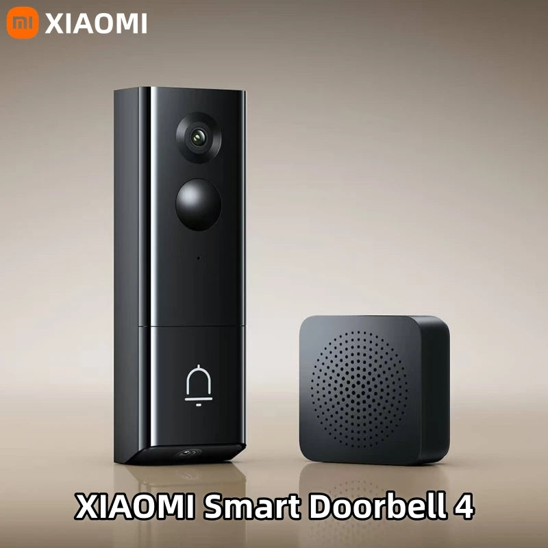 XIAOMI Smart Doorbell 4 High-Definition Infrared Dual lens Smart Home Wireless Cat eye Peephole Camera Work For Mi Home App
