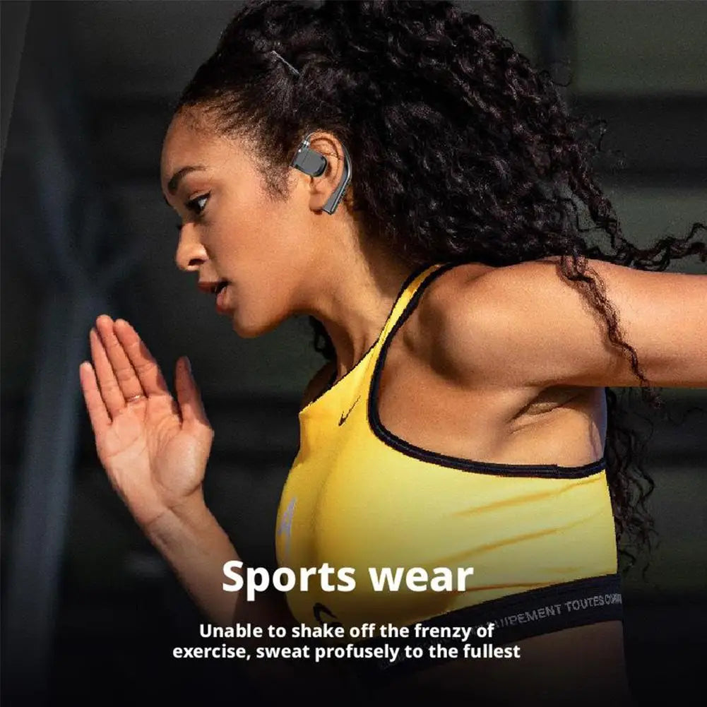 Wireless Bluetooth 5.4 Headphones With LED Display Earphones Long Standby Waterproof  Business Headphones Mono Outdoor Call