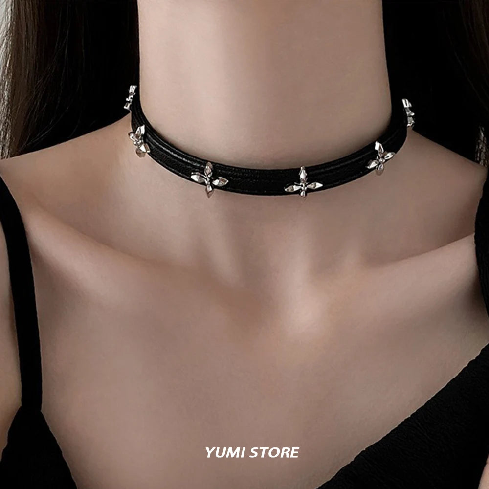 New Vintage Cross Bracelet For Women Fashion Punk PU Leather Adjustable Bracelet Hot Girl Kpop Jewelry Cool Y2K Accessories