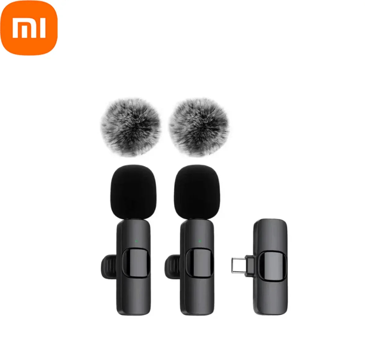 Xiaomi Wireless Lavalier Microphone Audio Video Recording Mini Microphone for iPhone Android Phone Live Broadcast Gaming