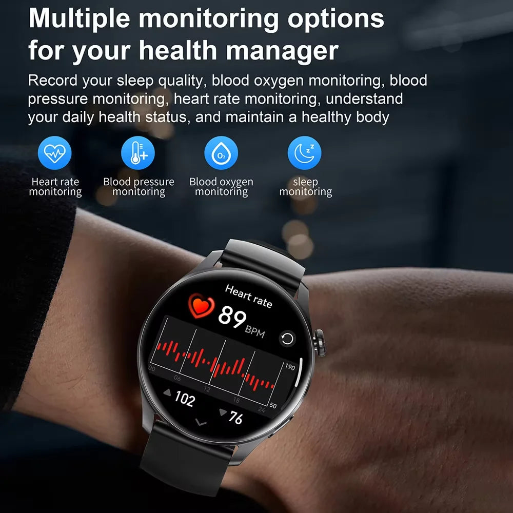 for iPhone 16 Pro Max 15 14 16 Plus Smart Watch HD Screen Bluetooth Call Heart Rate Blood Oxygen Monitor Sport Fitness Tracker