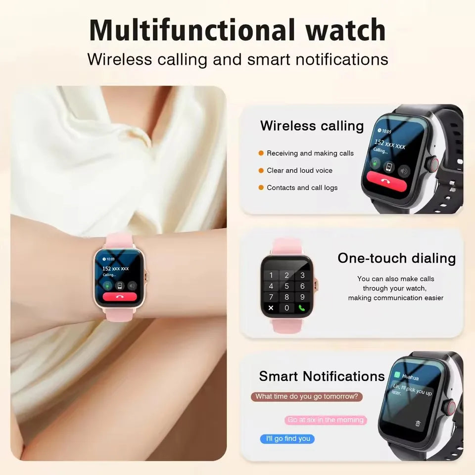 2025 Selling New Smart Watch Men Women Newest Sports SmartWatch Faces Heart Rate HD BT Call Waterproof Watches For Android iOS