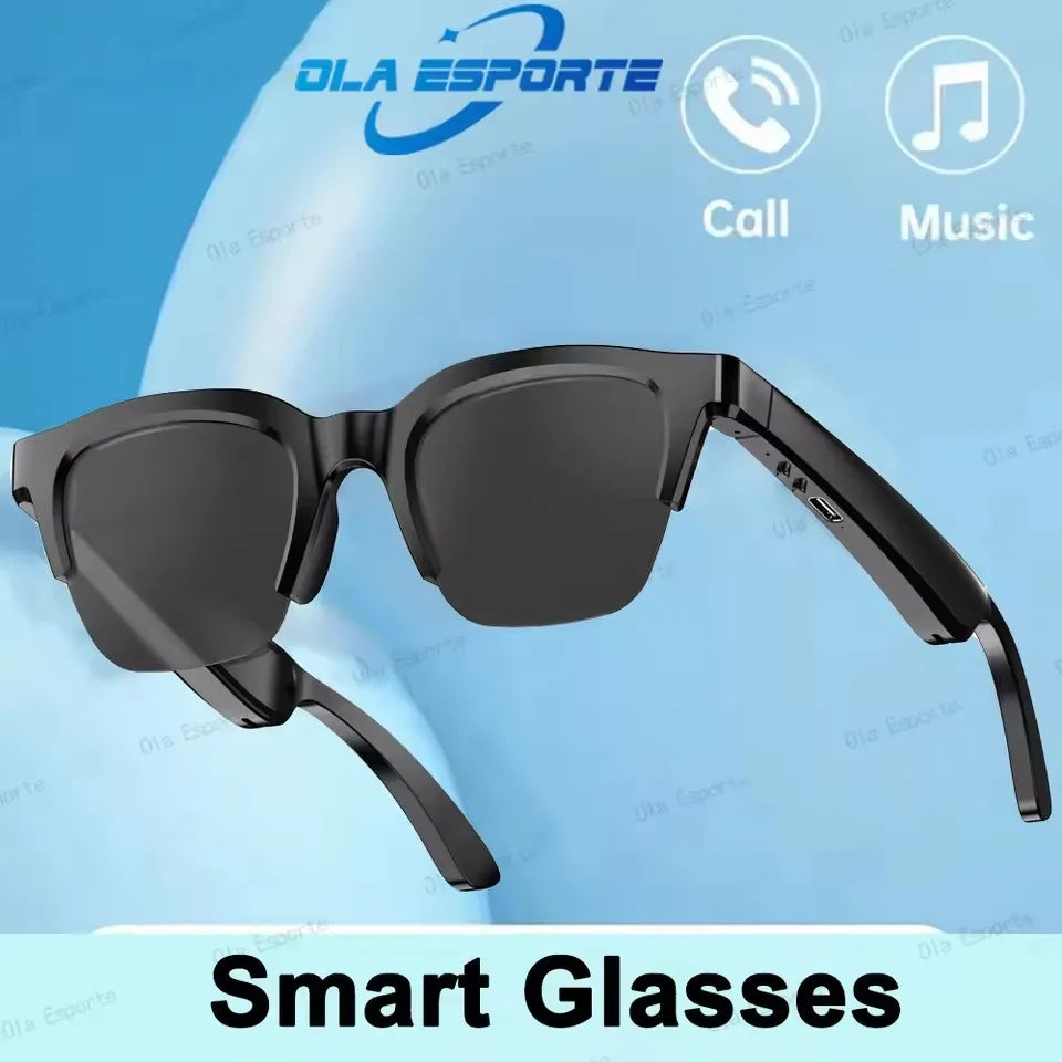 Smart Glasses Men Women Play music Wake up AI UV400 lenses Waterproof Life High Capacity Battery Bluetooth 5.0 Calling Glasses