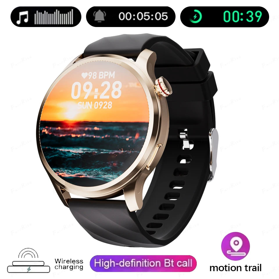 New Smart Watch SK51 Smart Watch 1.53 Inch HD AMOLED Screen NFC GPS TrackerBluetooth Call Health Monitoring Watch Men Women