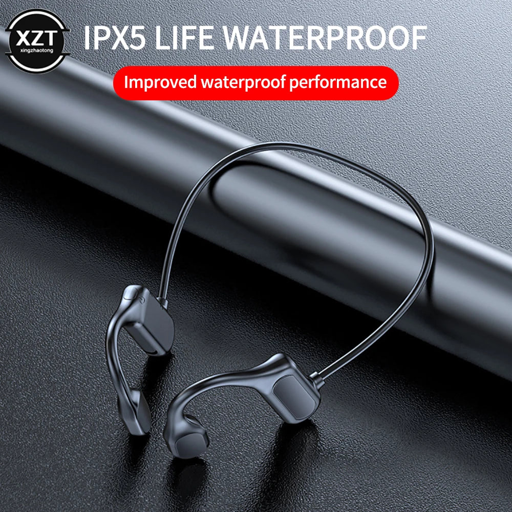 BL09 Wireless Headset, Bluetooth 5,0, Bone Conducting Audio Equipment, OpenEAR, Outdoor Sports, Stereo, Waterproof, Microphone