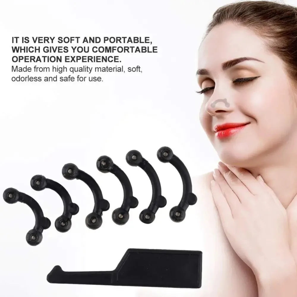 Invisible Nose Shaper Pain Free 3 Size Nose Clip Corrector Soft Acrylic Nose Shaping Clip Clipper for Adults Teens Beauty Tools