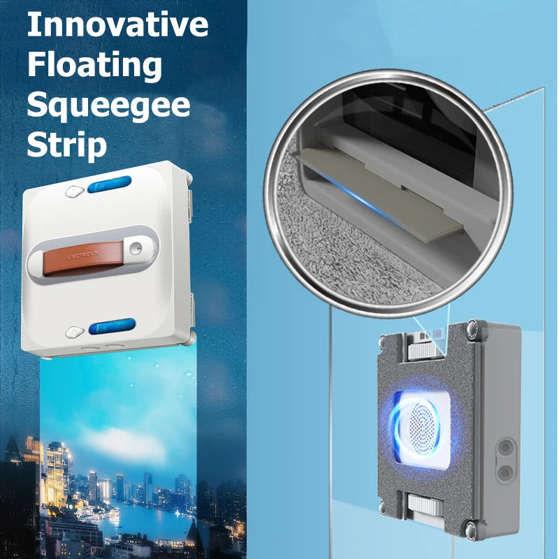 Window Vacuum Robot Cleaner Liectroux S11,4-Way Water Spray,Home Glass Floor Wall Tiles Cleaner Robot,Strong Vacuum,Smart Memory