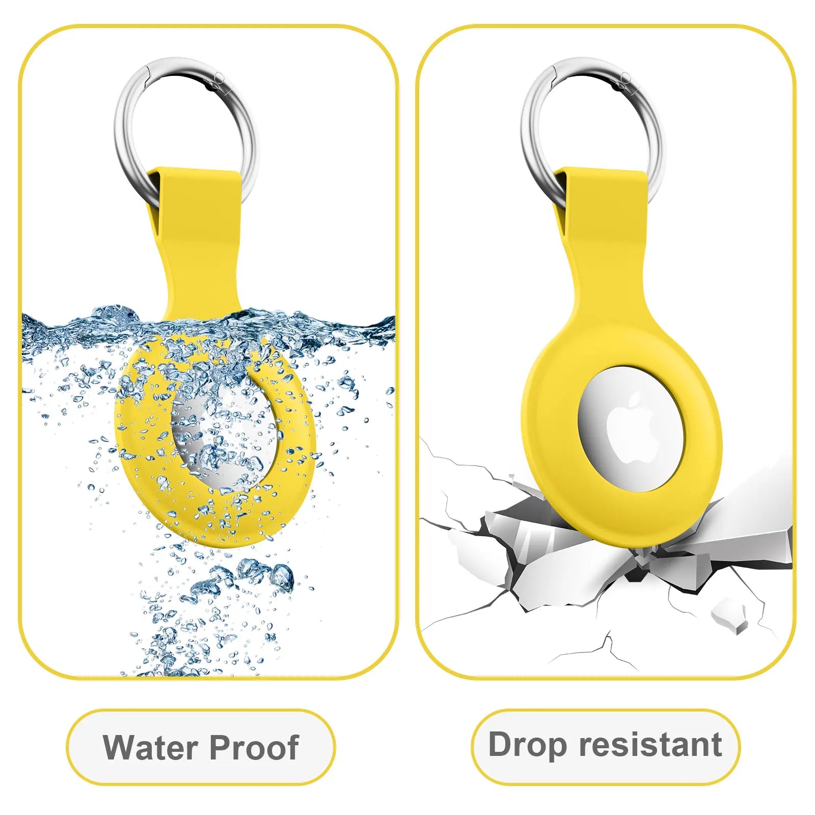 Silicone Case for Apple Airtags Cover Protective Shell Tracker Accessories Anti-scratch Sleeve Keychain For Apple Air tag Case