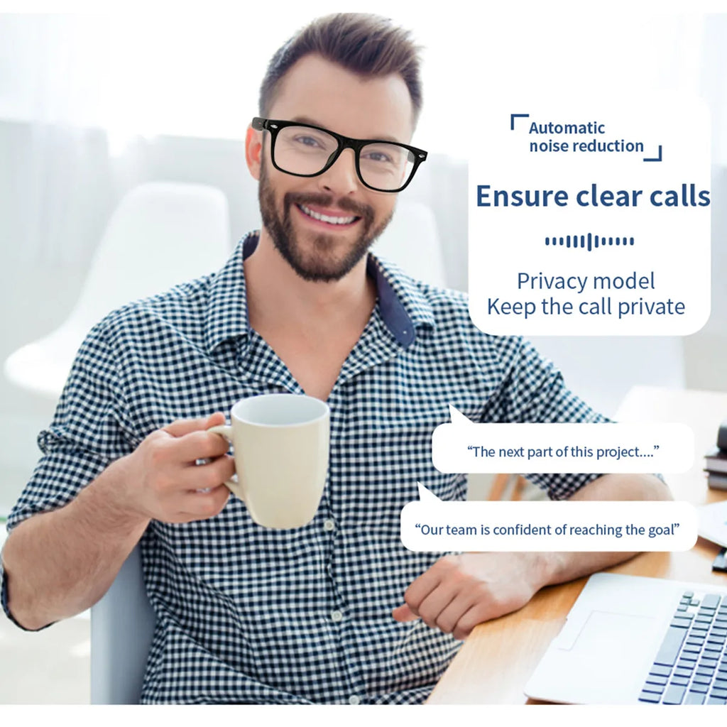 Smart Glasses with AI Navigation Listen Songs Bluetooth Call Voice Assistant Remote Camera Translate Language Smart Sunglasses