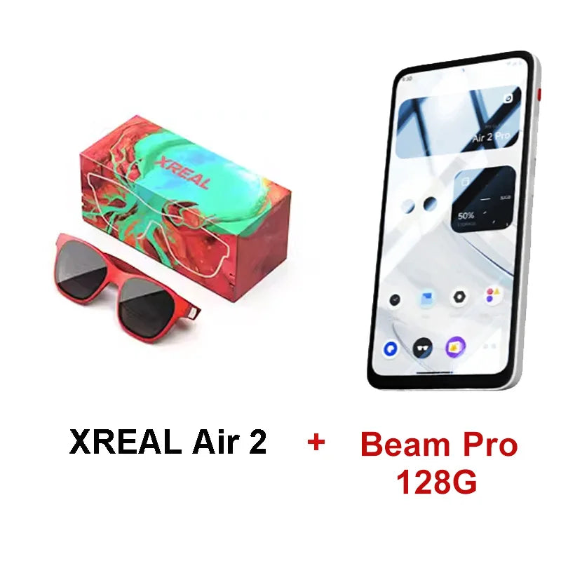 Original XREAL Air 2 Smart AR Glasses 330 Inch Micro OLED Big Screen 1080P View for Mobile Computer Not VR Virtual Reality