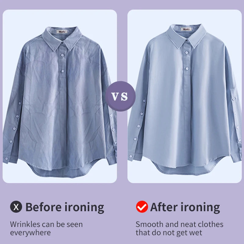 Foldable Portable Travel Sprinkler Iron - Portable Mini Ironing Machine with 180 ° Rotating Head - Professional Essential