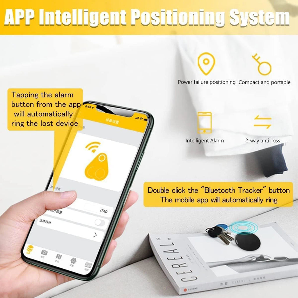 Mini GPS Tracking Device Tag Key Child Finder Dog Pet Tracker Location Bluetooth Tracker Smart Tracker Vehicle Anti-lost Device
