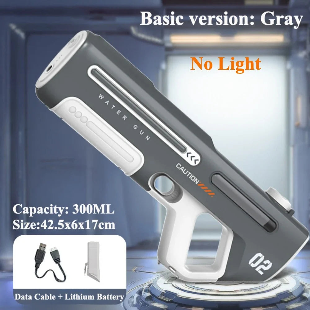 Powerful Electric Water Gun Toys Continuous Shooting Water Absorption Gun Toy Outdoor Pool Summer Toy for Kids Adult Gift