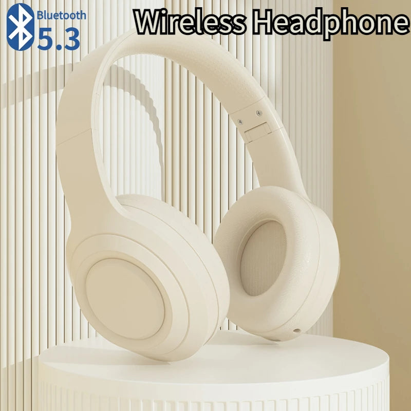 Wireless Headset Bluetooth5.3 HiFi Stereo Earphones Noise Cancelling Gaming Headband Foldable with  Earbuds TF/AUX Music Player