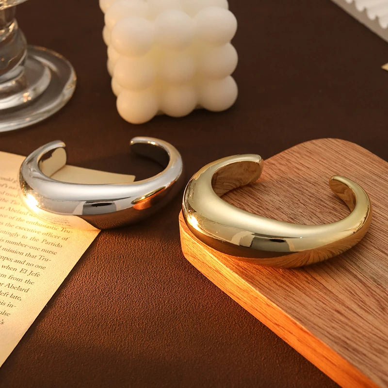 Fashion Exaggerated Irregular Bracelets for Women Simple Hip Hop Rock Personality Plastic Cuff Bangle Trendy Jewelry