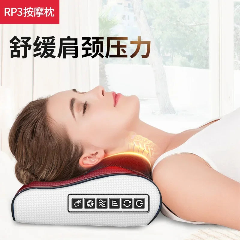 Cervical Massage Pillow Neck Massager Multifunctional Back Home Cervical Pillow Shoulder and Neck Massager