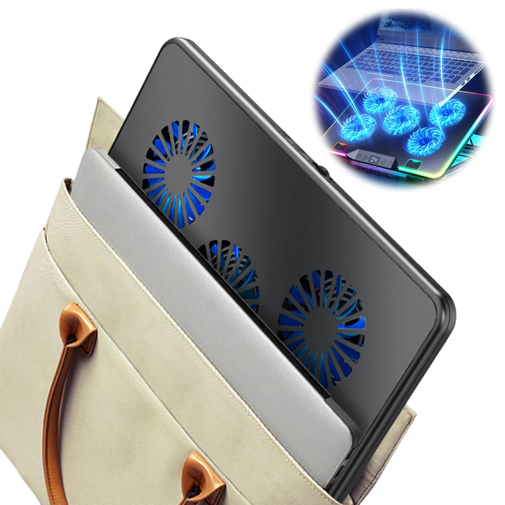 Laptop Cooling Pad Height Adjustable Laptop Cooler 2 USB Ports Notebook Stand for 11-17.3in Computer PC Notebook Gaming Laptop