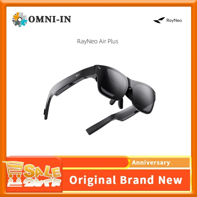 TCL Thunderbird/RayNeo Air Plus 215-inch HD 3D Glasses Game Viewing Display Head Mobile Phone  Projection Screen AR Glasses