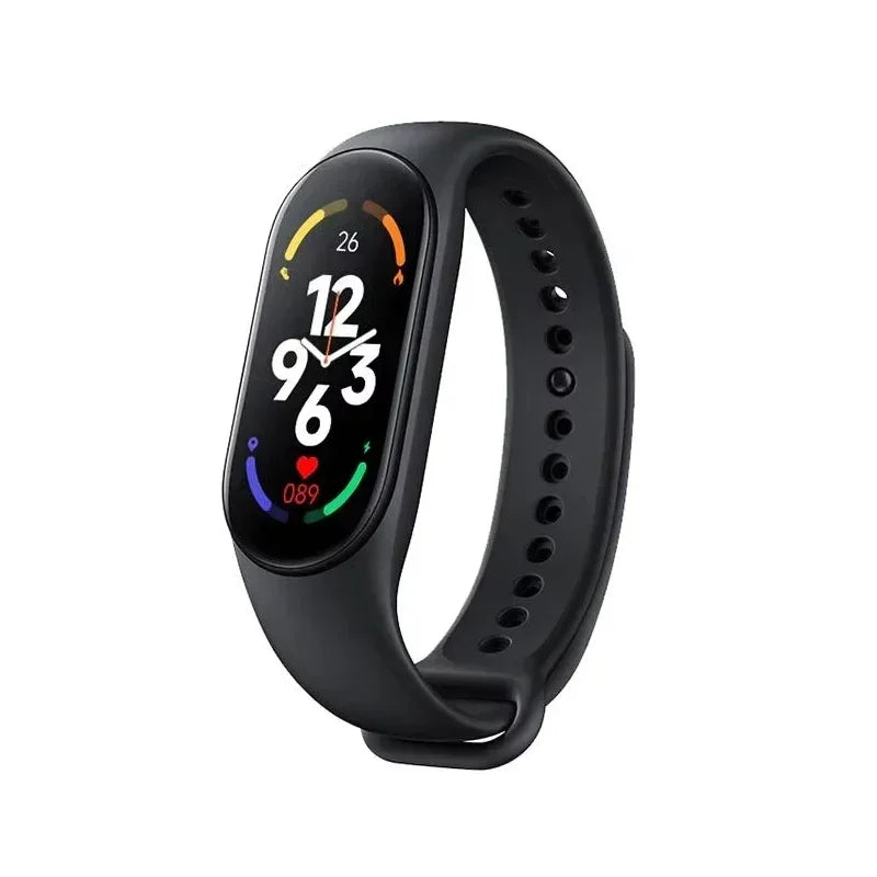 M7 Smart Watch Heart Rate Blood Pressure Monitoring AMOLED Screen Smart Wristband Fitness TrackerMen Women Sport Bracelet