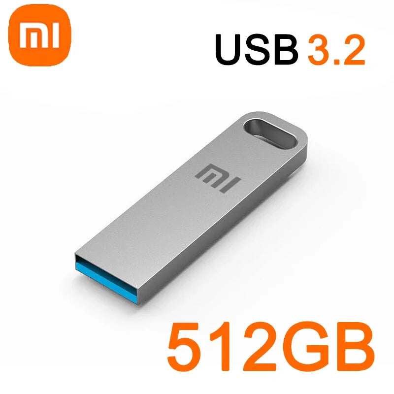 Xiaomi 2TB USB 3.2 Flash Drive High Speed Metal U Disk TypeC Memory Stick Waterproof Storage PC Phone Data Transfer Portable New