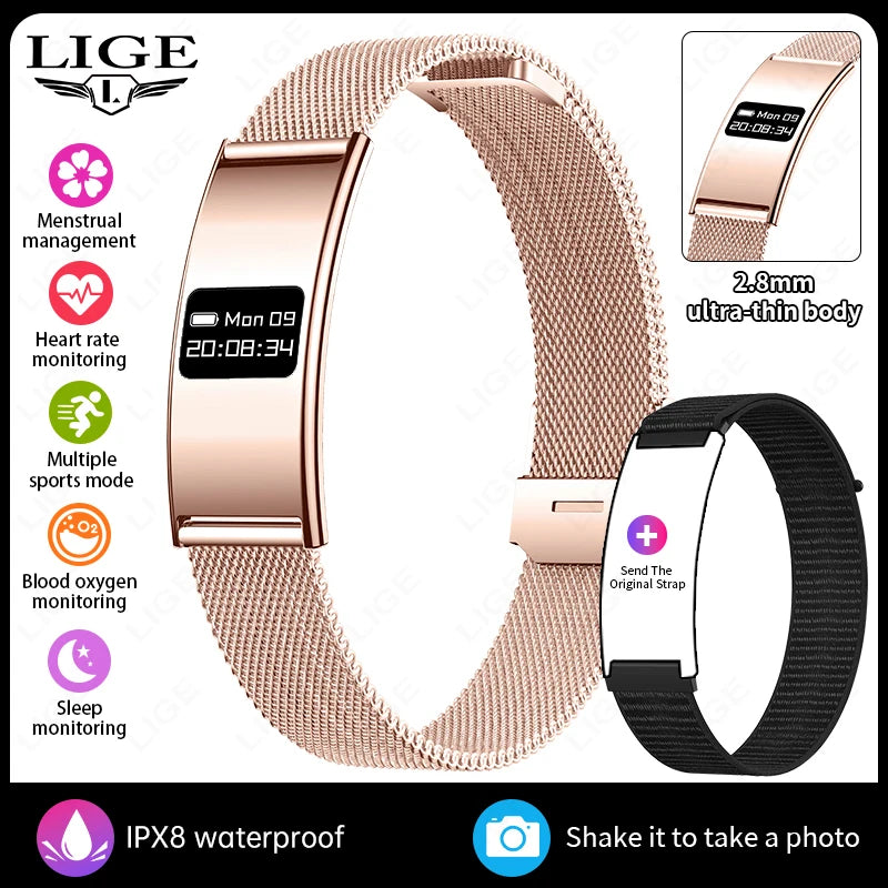 New Smart Bracelet Men Women Sports Step Count Health Fitness Tracker Heart Rate Monitoring Call Reminder Smart Watch Wristband
