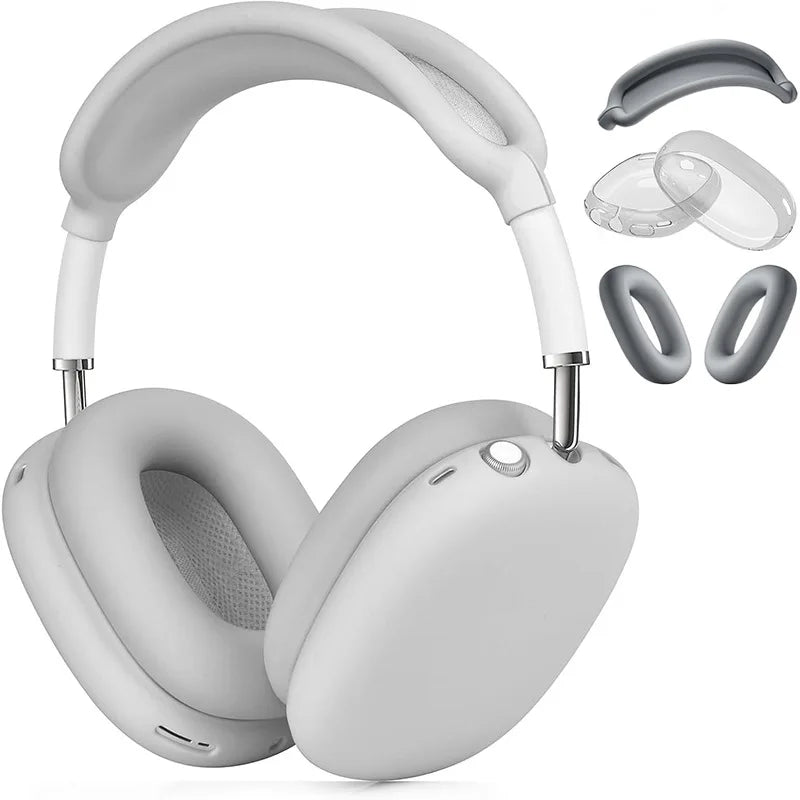 for 2024 AirPods Max2 New Headphone Protective Case 3 in 1 transparent TPU Silicone Case Anti-scratch For Airpods Max2 Protector