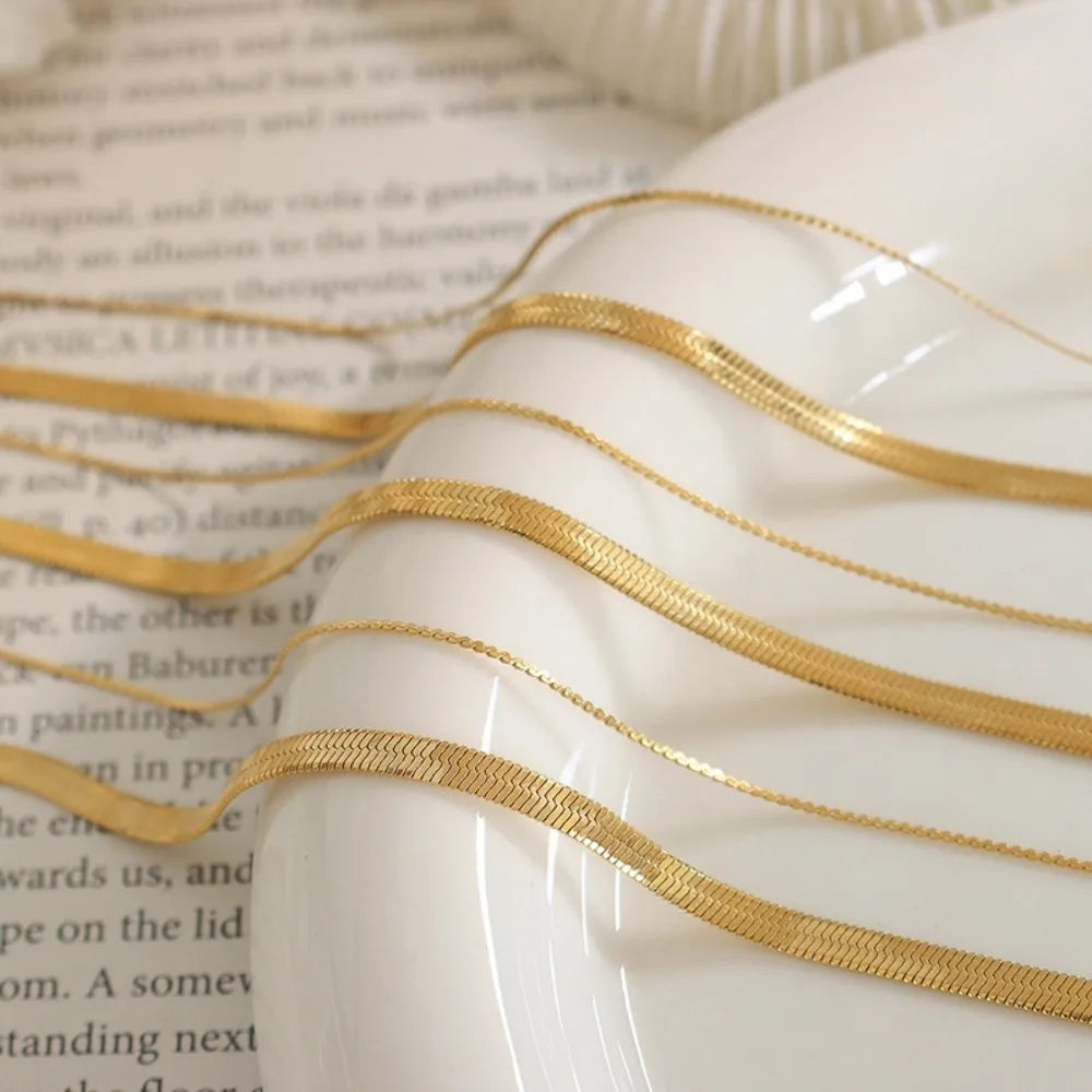 Women's Necklace Trendy Hip-hop Double-layer Blade Chain Stainless Steel Fashion Versatile Jewelry Accessories