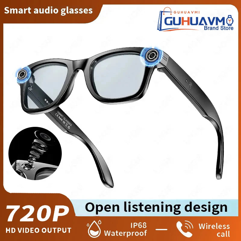 2025 smart glasses bluetooth camera Recording Videos AI Photo Recognition Answer 100+ Languages Translation Music Play Men Women