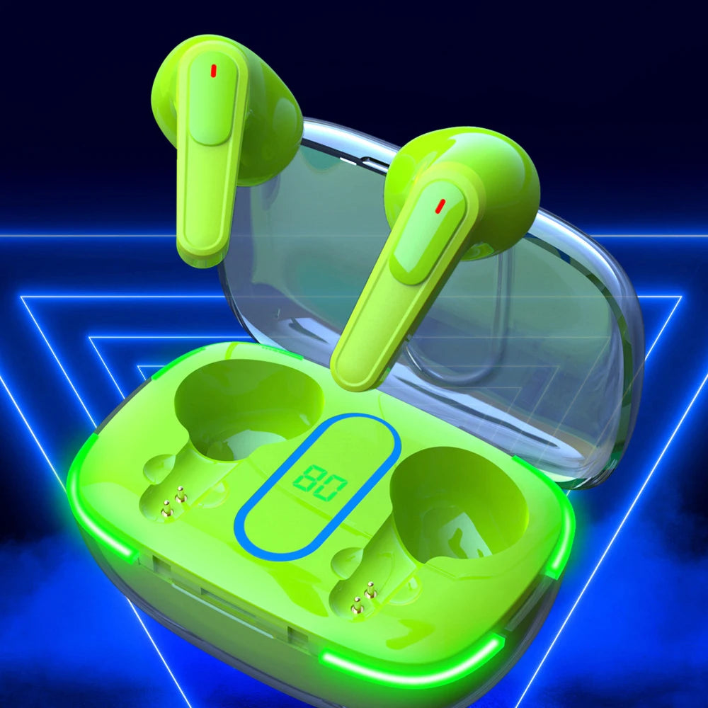 TWS Air Pro70 Wireless Bluetooth-compatible Headset with Mic LED Colorful Display Earbuds Wireless Charging Headphones for Phone