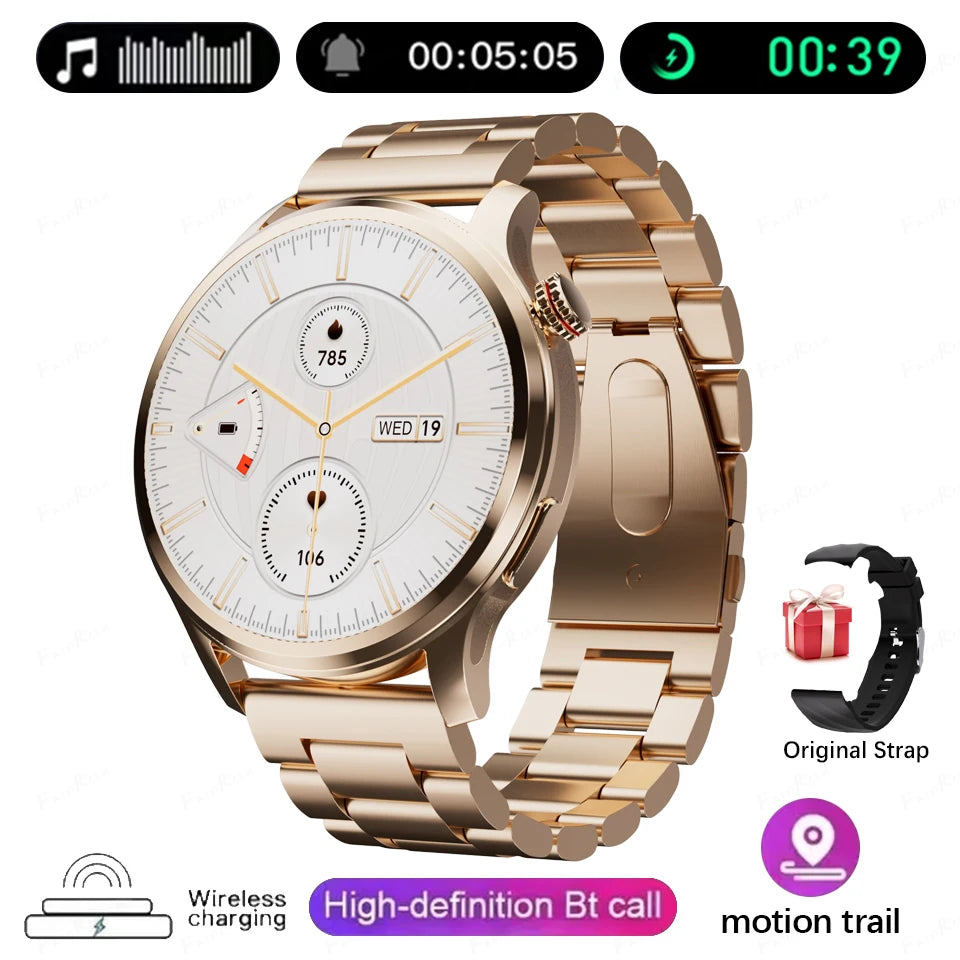 New Smart Watch SK51 Smart Watch 1.53 Inch HD AMOLED Screen NFC GPS TrackerBluetooth Call Health Monitoring Watch Men Women