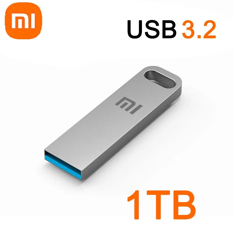 Xiaomi 2TB USB 3.2 Flash Drive High Speed Metal U Disk TypeC Memory Stick Waterproof Storage PC Phone Data Transfer Portable New