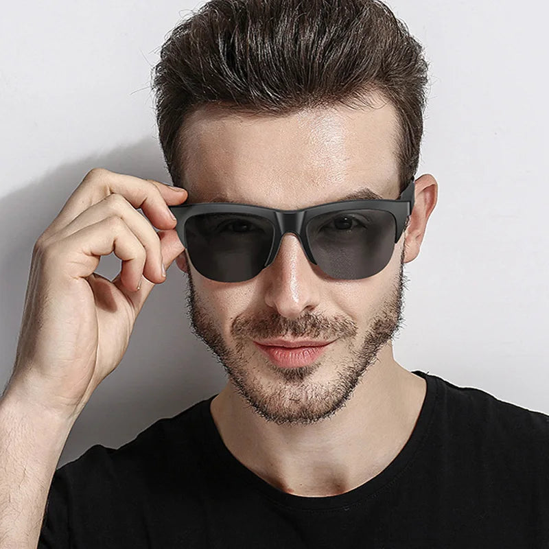 Smart Glasses Wireless Bluetooth5.3 Sunglasses Built-in Speakers Touch & Voice Compatible Glass for Men Women