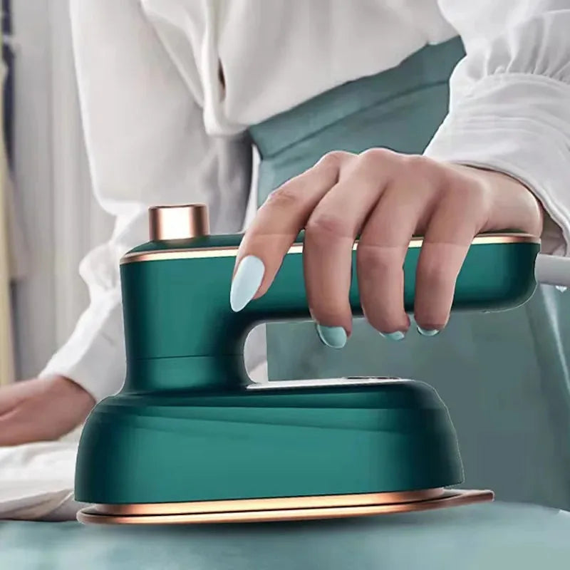 Home Mini Steam Iron Handheld Portable Garment Steamer Dry Wet Clothes Fabric Ironing Machine for Home and Travel