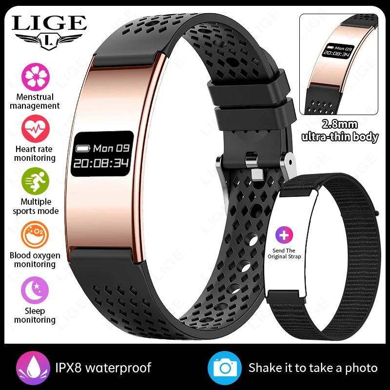 New Smart Bracelet Men Women Sports Step Count Health Fitness Tracker Heart Rate Monitoring Call Reminder Smart Watch Wristband