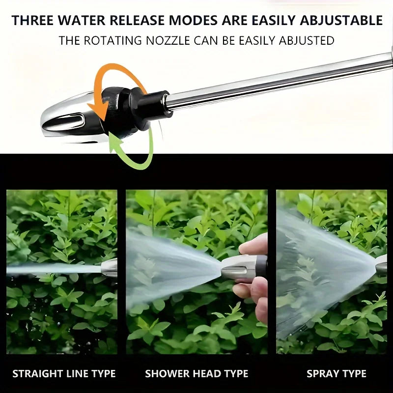 Heavy-Duty High-Pressure Water Gun with Long Handle  for Car/Vehicle Washing, Garden & Home Use  Hose-Connector Compatible