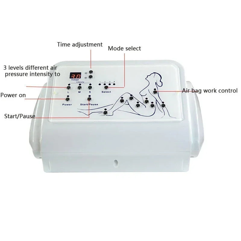 3 In 1 Professional Pressotherapy Machine Lymphatic Drainage Body Sculpting Equipment For Beauty Therapy Home Use Skin Tightenin